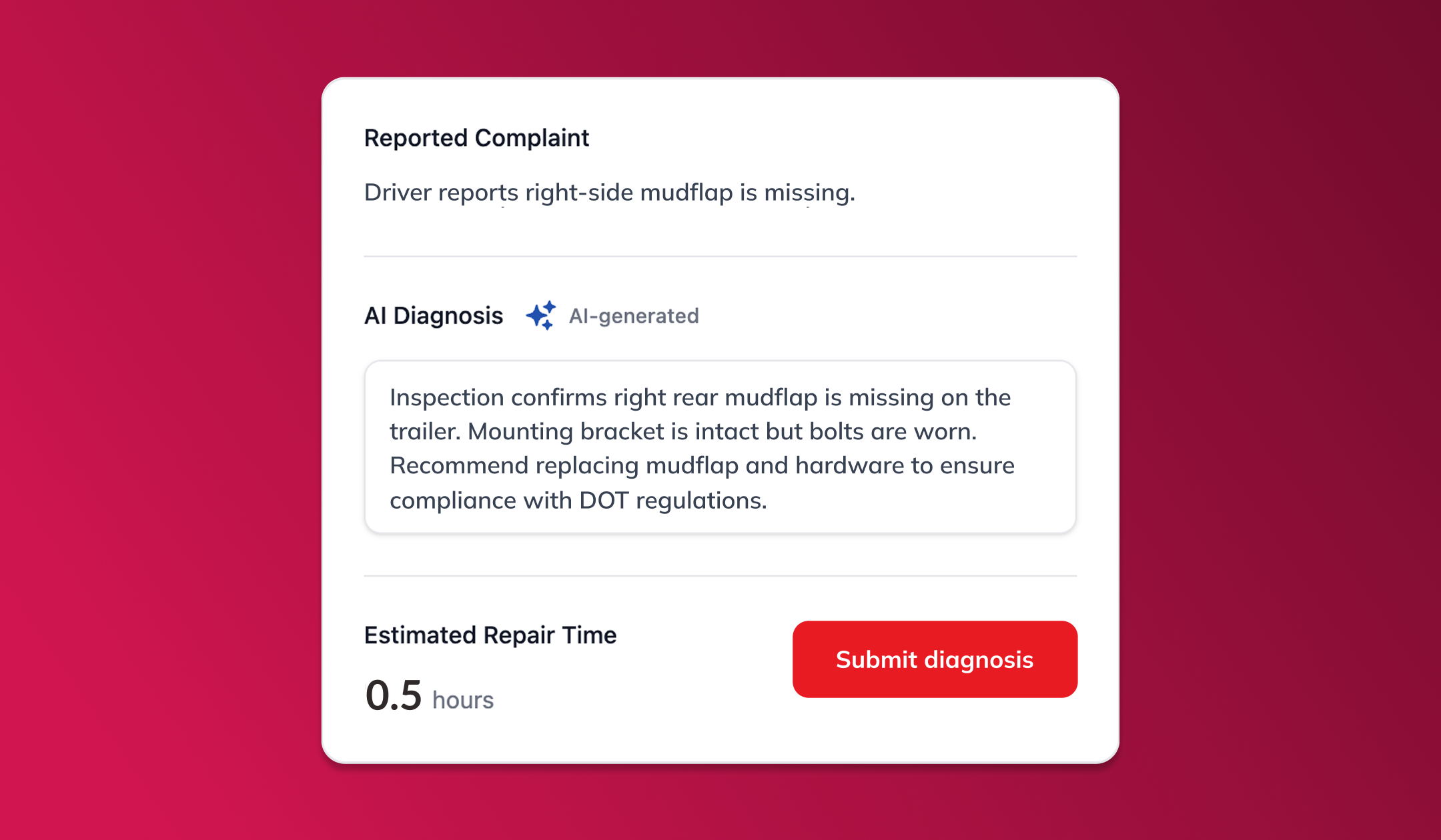 AI repair assist